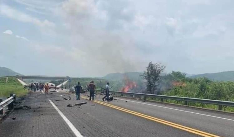Mueren cuatro personas en accidente automovilístico en la autopista Arriaga-Ocozocoautla