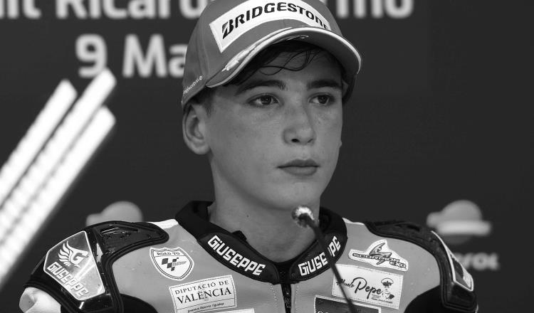 Muere piloto de motos Hugo Millán, de 14 años de edad, tras accidente en carrera