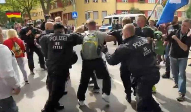 500 detenidos en Alemania tras protestas por medidas anticovid