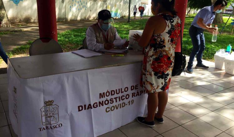 Reubica Salud módulos de pruebas para detectar COVID-19 en Nacajuca