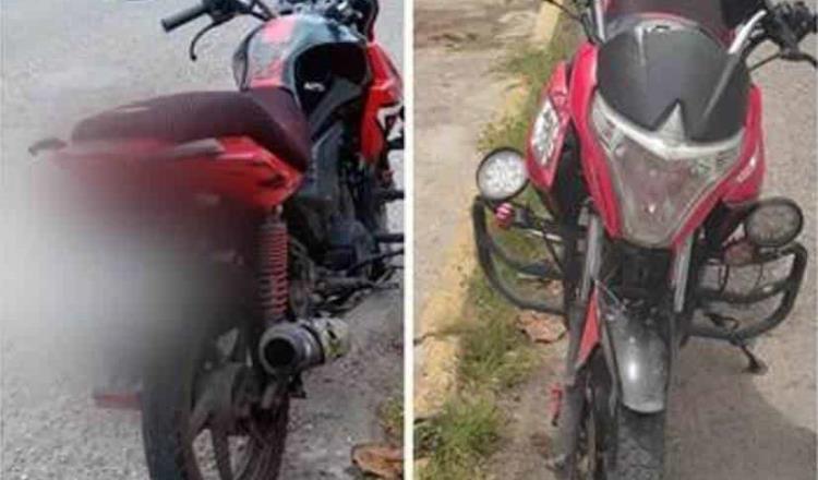 Recupera Policía Estatal motocicleta con reporte de robo en Centro