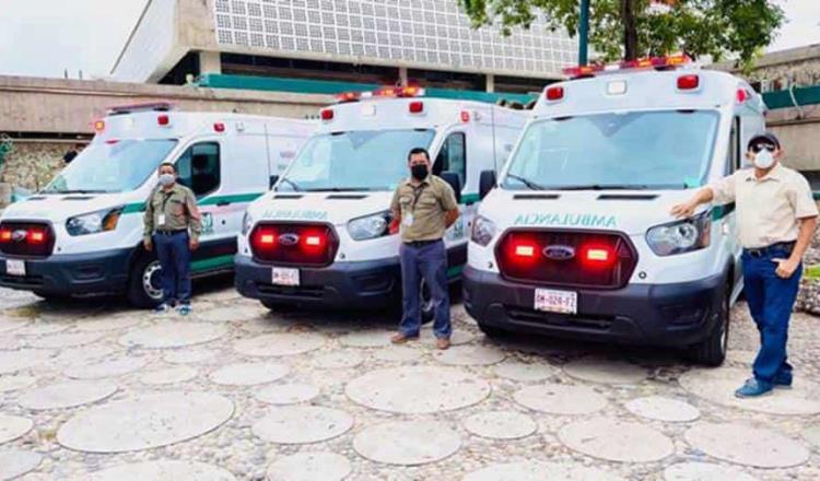 Entrega IMSS 11 ambulancias nuevas para traslado de pacientes en Tabasco