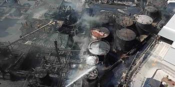 Se incendia fábrica de impermeabilizantes en Santa Catarina, Nuevo León