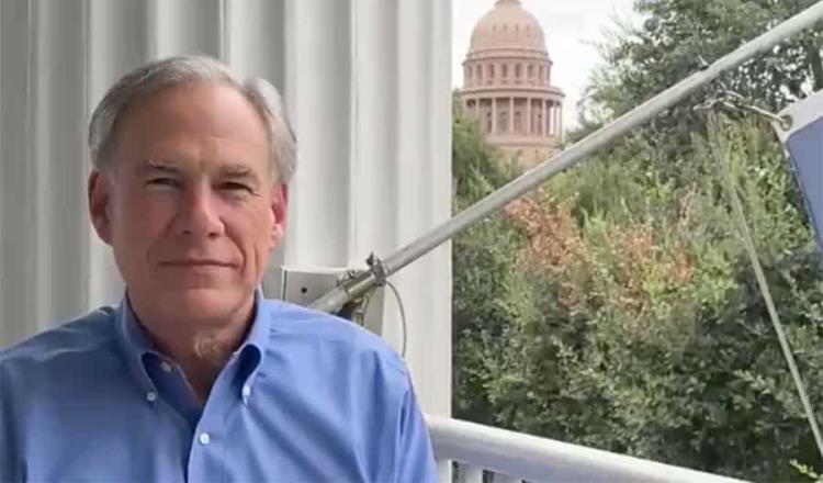 Gobernador de Texas, Greg Abbott, da positivo a COVID-19