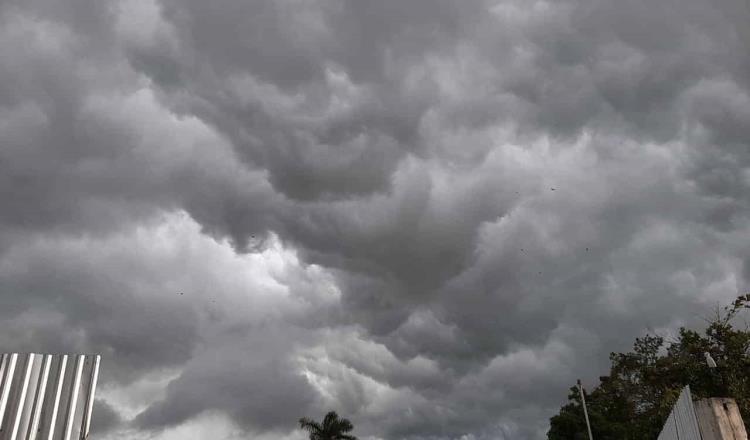 Prevé Conagua lluvias muy fuertes para hoy en Tabasco