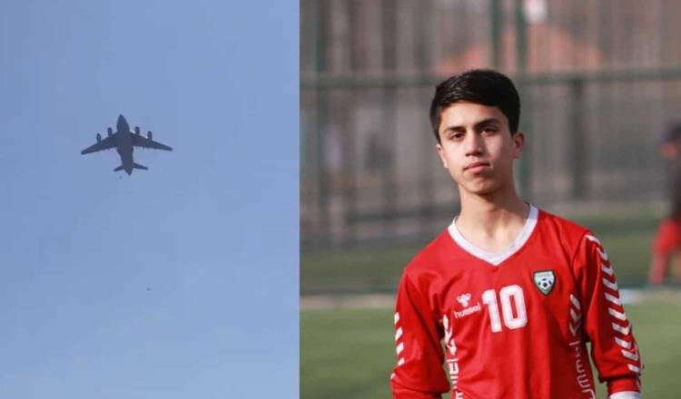 Futbolista afgano muere tras caer de un avión