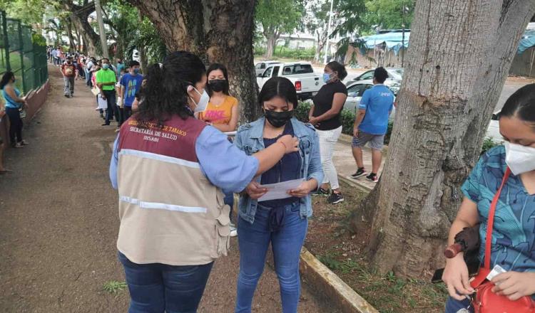 Hoy concluye aplicación de primera dosis a población de 18 a 29 años en Villahermosa