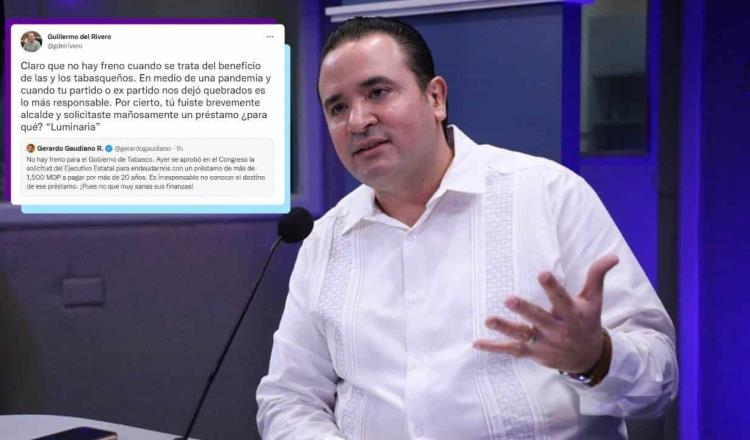 Critica Gaudiano empréstito por más 1,500 mdp; Jurídico le revira que él endeudó a Centro por luminarias