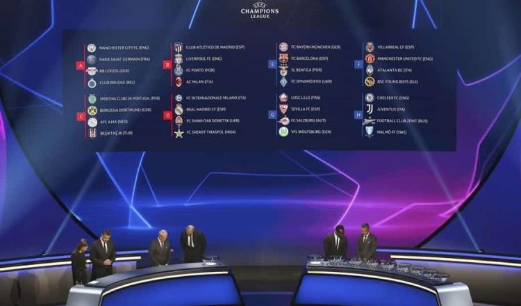 Listos los grupos de la Champions League