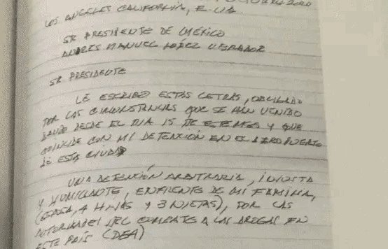 AMLO revela carta de Cienfuegos donde asegura que su detención fue humillante