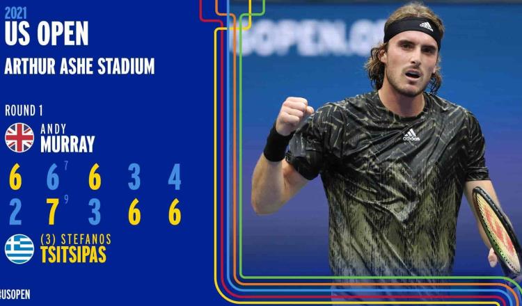 Partidazo inaugural del US Open entre Murray y Tsitsipas