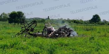 Avioneta se desploma en Cucuyulapa, Cunduacán; muere el piloto