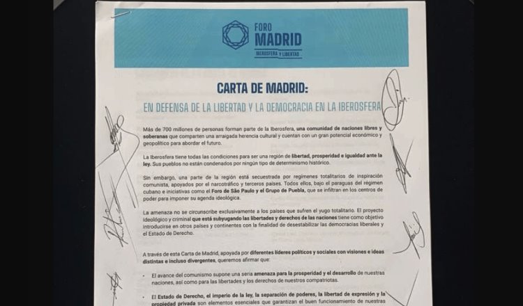 Legisladores del PAN firman carta con el partido español Vox para “detener el avance del comunismo”