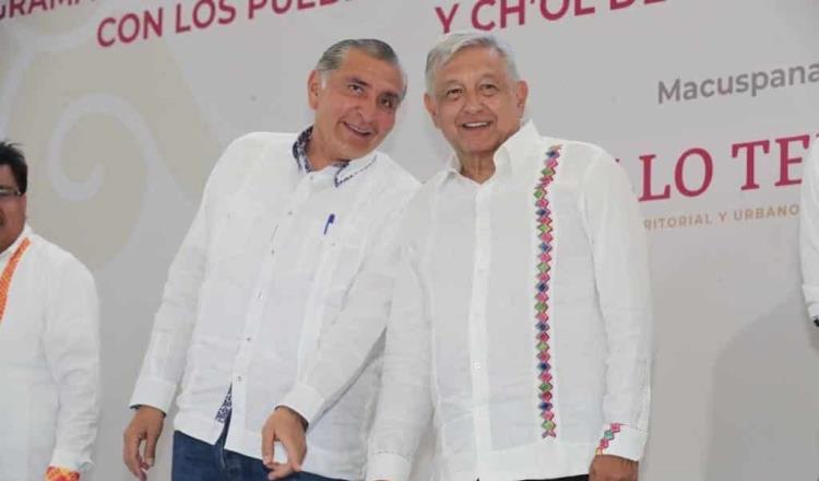 Adán Augusto tiene dimensión social y lucha por la justicia: López Obrador
