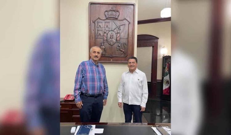 Se reúne Carlos Merino con Oscar Cantón; acuerdan gestionar mayores recursos para Tabasco