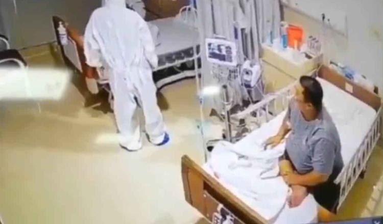 Paciente confunde a enfermera con un “fantasma”; video se vuelve viral