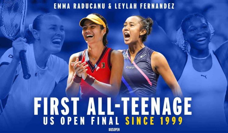Llegan jóvenes de 19 y 18 años como finalistas del US Open Femenil