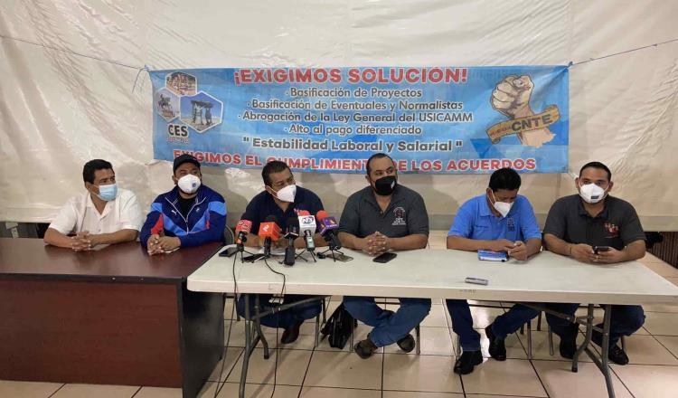 CNTE pide pago de quincenas y bonos atrasados, para regresar a las aulas en Michoacán