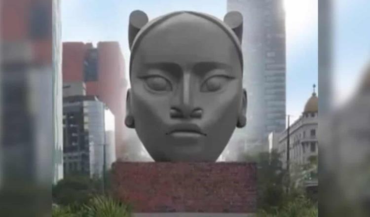 Tlalli, la cabeza indígena que nació de la propuesta de 5 mil mujeres, será colocada en Paseo de la Reforma