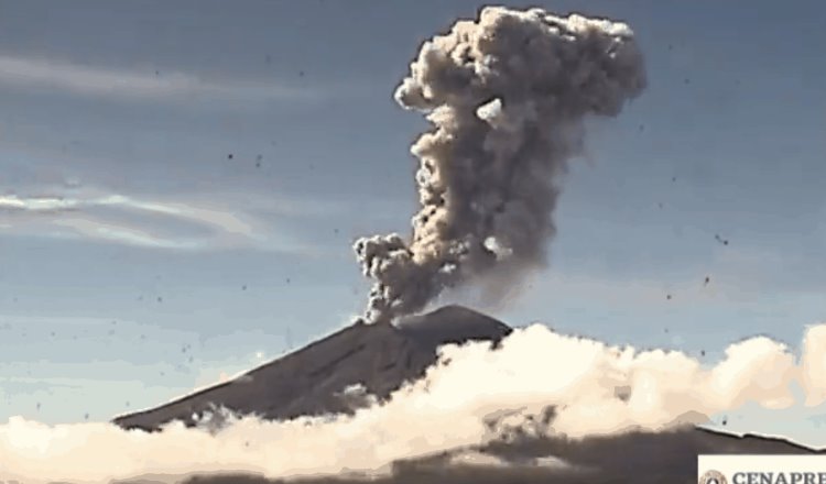 Cae ceniza en Edomex tras nuevas explosiones del Popocatépetl