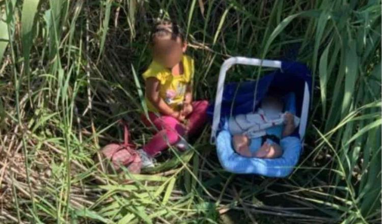 Localiza Patrulla Frontera a una niña y bebé abandonados a orillas del río Bravo