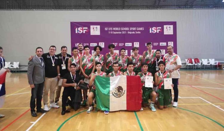 México gana oro en básquetbol en “Juegos Mundiales Escolares” en Belgrado