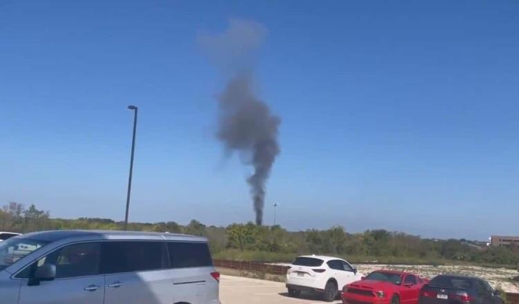 Se estrella avión militar en Texas; hay al menos 2 personas heridas