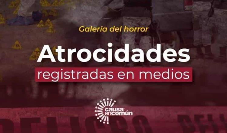 Registra Causa en Común 76 “atrocidades” en Tabasco de enero a agosto del 2021