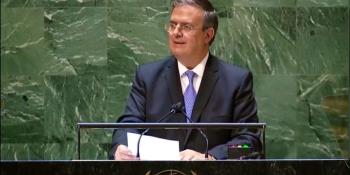 Pide Marcelo Ebrard ante Asamblea de la ONU levantar embargo a Cuba