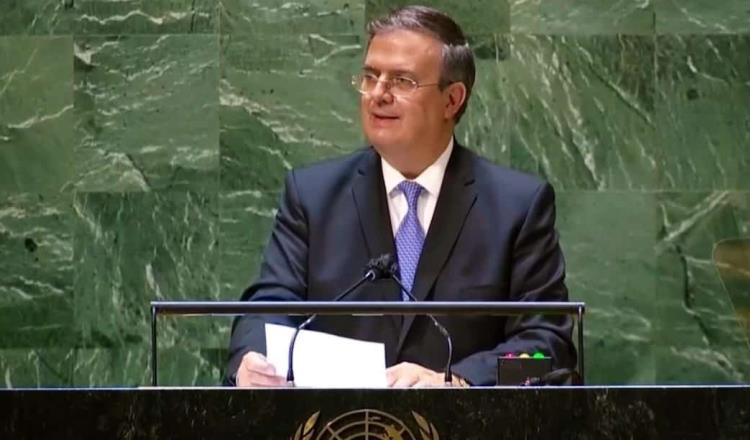 Pide Marcelo Ebrard ante Asamblea de la ONU levantar embargo a Cuba