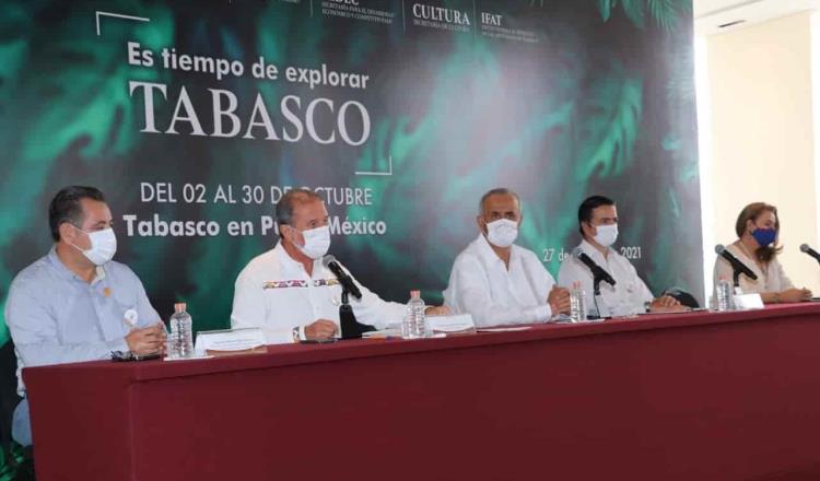 Promocionarán turísticamente a Tabasco durante octubre en espacio punto México