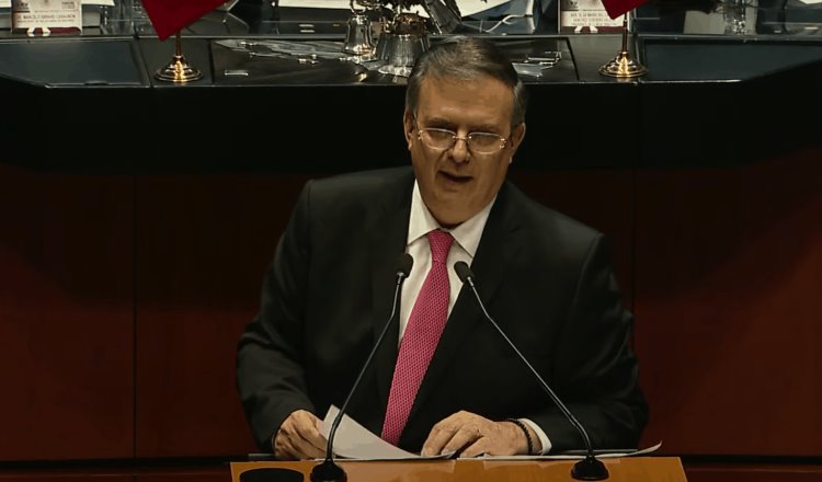 Comparece Marcelo Ebrard ante el Senado