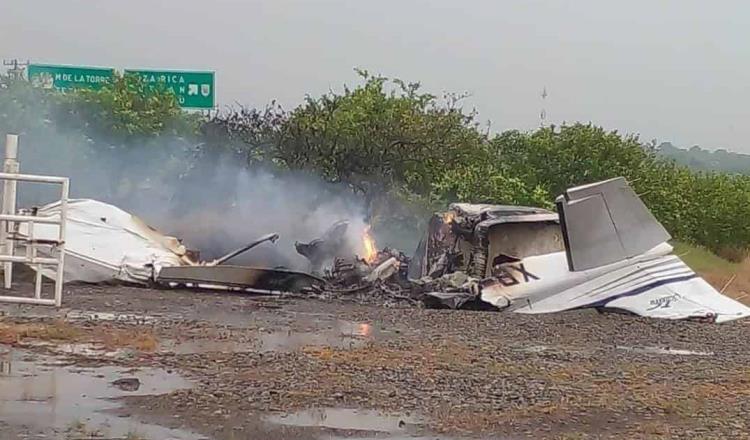 Cae avioneta en San Rafael, Veracruz; se reporta una persona fallecida