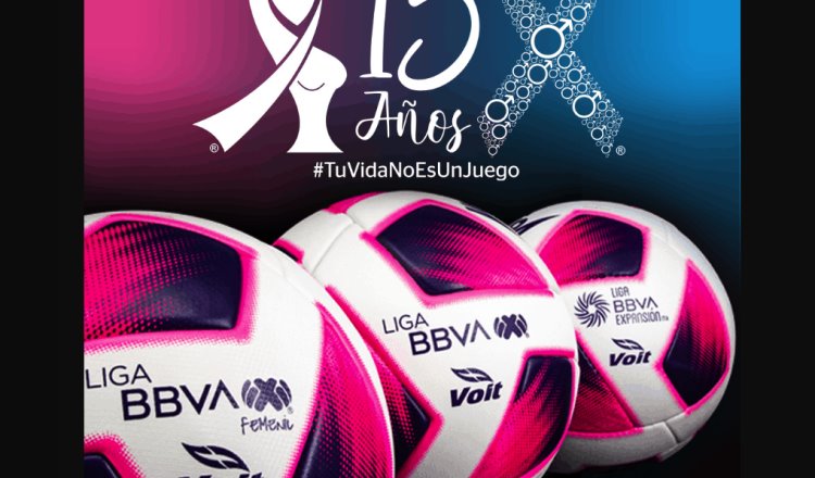 Liga MX lanza balón en campaña contra cáncer de mama y de próstata
