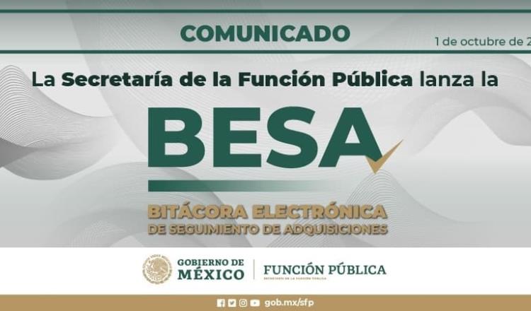 Lanza la Función Pública, bitácora electrónica para supervisar compras públicas