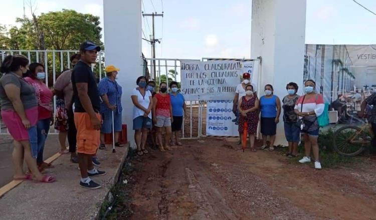 Suspenden habitantes obra en panteón de Sabina; acusan a alcalde de privatizar parte del terreno