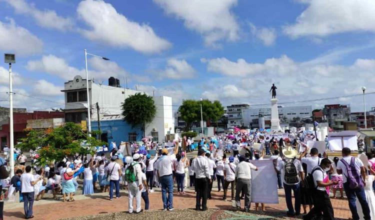 Proponen acuerdo nacional a favor de la mujer y de la vida, durante marcha antiaborto en Tabasco