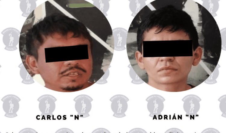 Detienen a dos hombres en Villahermosa por portación de arma blanca