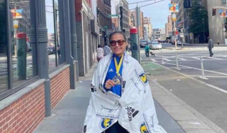 Tabasqueña hace buen papel en la edición 125 del maratón de Boston
