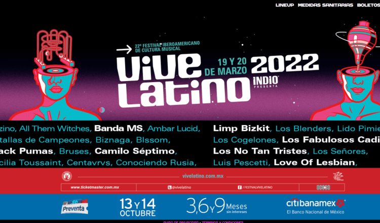 Revelan el cartel del Vive Latino 2022