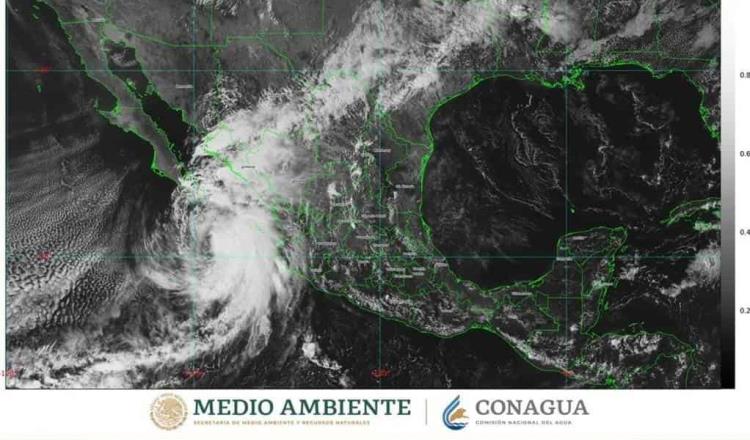 Se degrada “Pamela” a tormenta tropical al sur-sureste de Baja California Sur