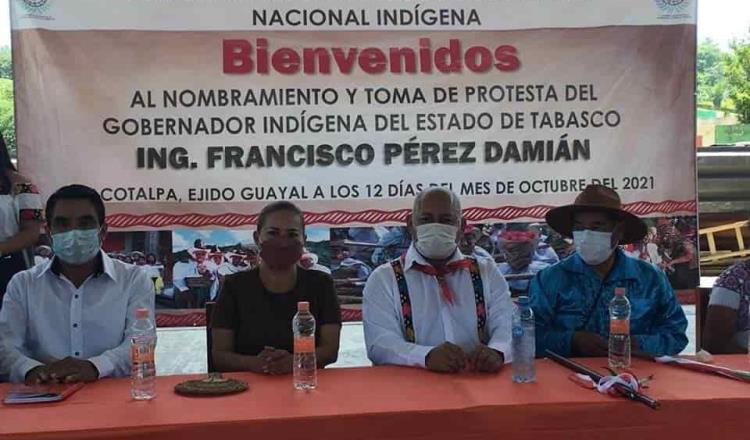 Toma protesta Francisco Pérez Damián como Gobernador Indígena de Tabasco