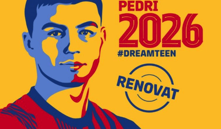 Barça ‘amarra’ a Pedri hasta 2026 con cláusula de mil mde
