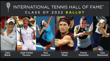 Ferrero, Moyá, Ivanovic, Pennetta, y Black, nominados al Salón de la Fama