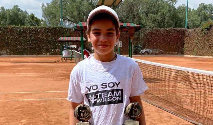 Niño tabasqueño gana las Finales del Campeonato Nacional CDMX 2021 de Tenis