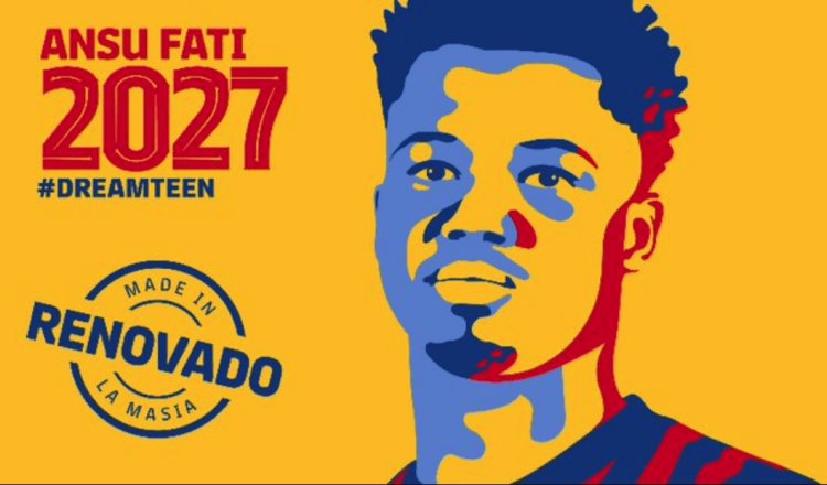 Ansu Fati renueva hasta 2027 con el Barça