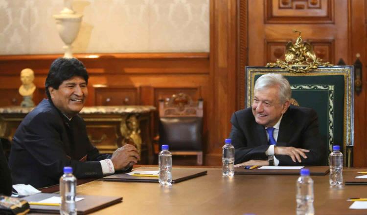 Se reúne Evo Morales con López Obrador en Palacio Nacional