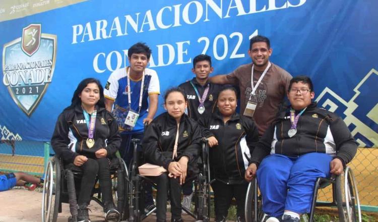 Tabasco gana tres medallas en los Juegos Paranacionales Conade 2021