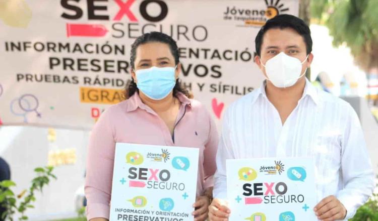 Realiza PRD campaña “sexo seguro” en el Parque Juárez