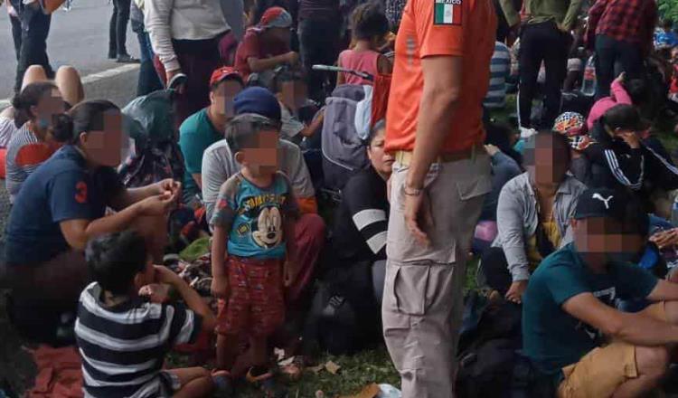Caravana migrante cambia de rumbo hacia Tuxtla Gutiérrez, tras bloqueo del INM en Oaxaca